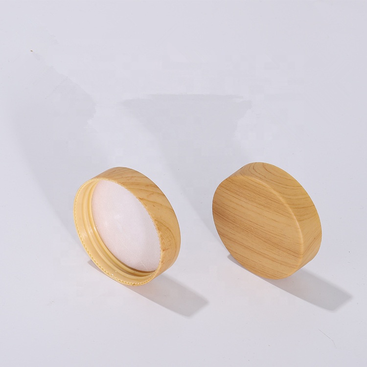 100G wood-grain bamboo cap cosmetics face cream transparent cream jar