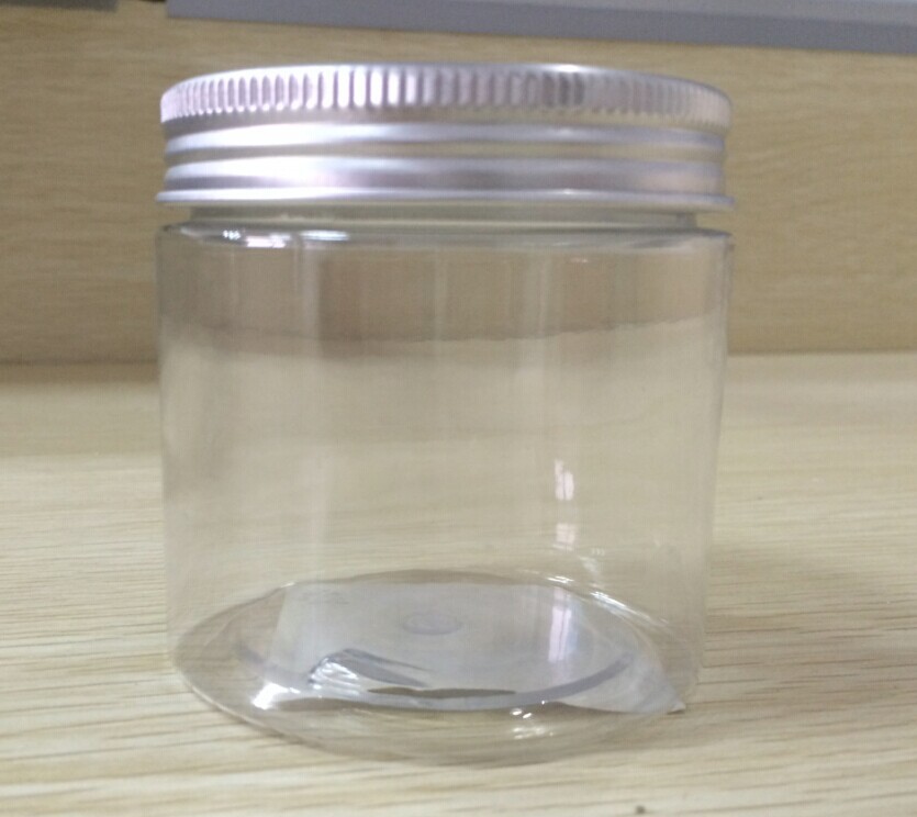 100ML/150ML/200ML High Quality wholesale Aluminum Cap Empty Bottle PET Plastic Jar with Sliver Screw lid