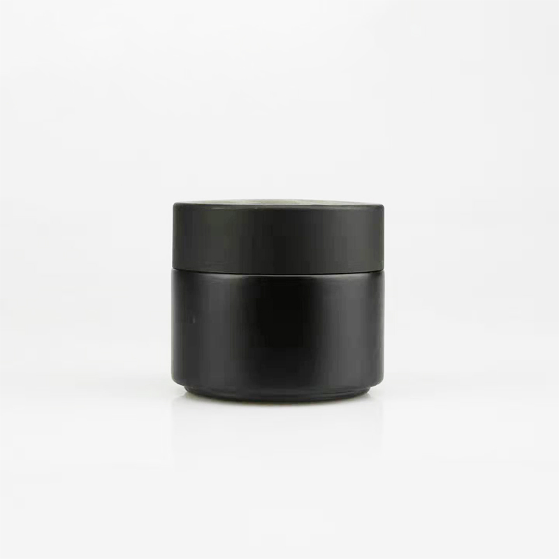 100ML 200ML dark violet glass bottles cosmetic lotion cream bottles black uv glass jar