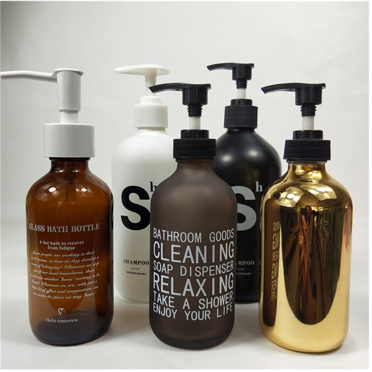 100ML 250ML 500ML Soap Foaming Glass Bottle With Pump