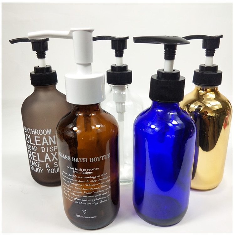 100ML 250ML 500ML Soap Foaming Glass Bottle With Pump