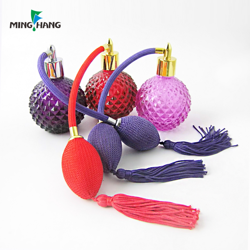 100ML Ball Shape Vintage Perfume Bottle with Gas Bag Atomizer Spray