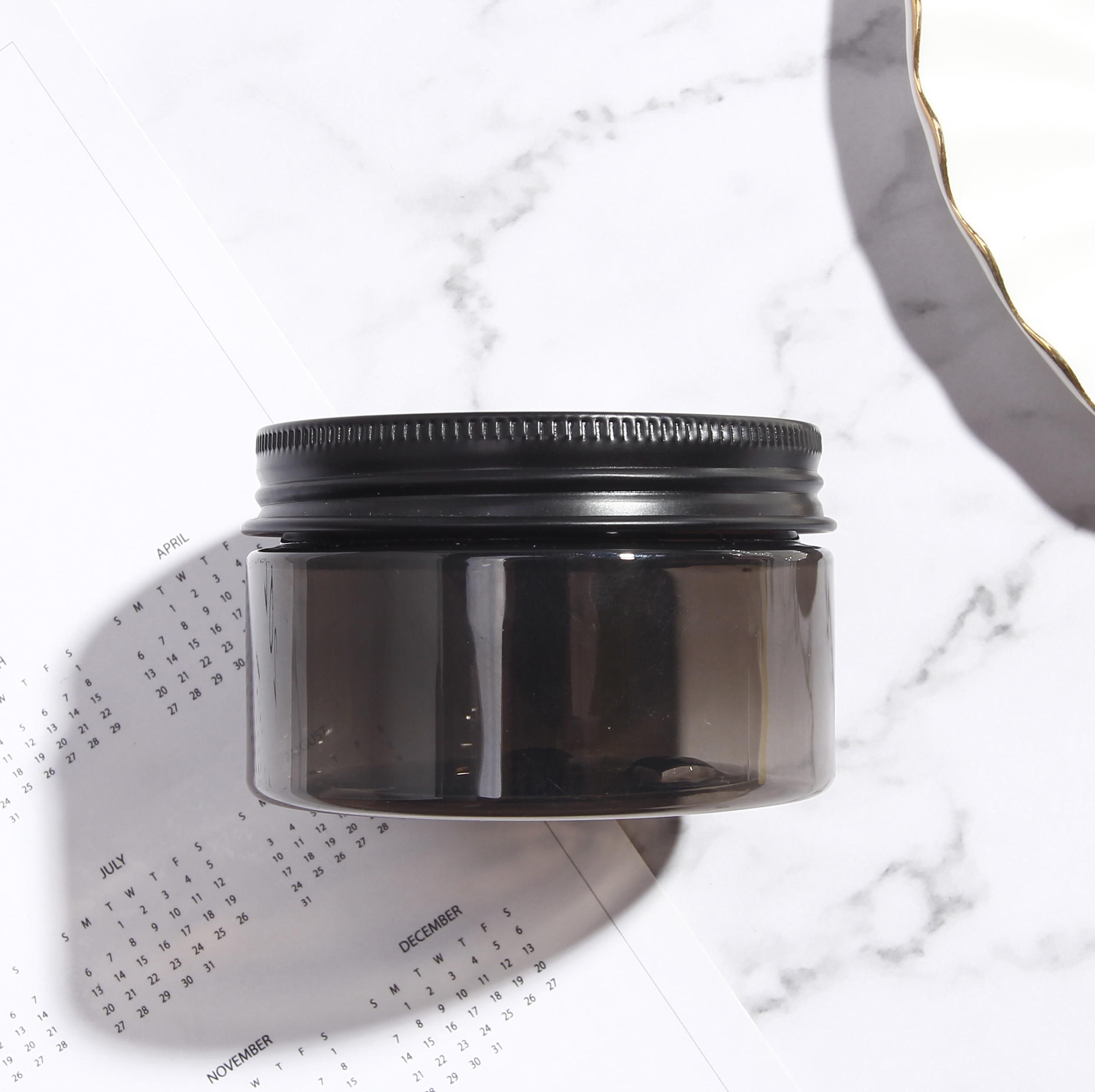 100ML Dark Cream Jar With Lid Seal