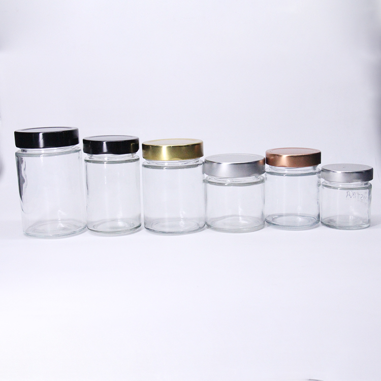 100Ml 140Ml 180Ml 200Ml Clear Straight Side Honey Jam Food Glass Jar With Deep Lid