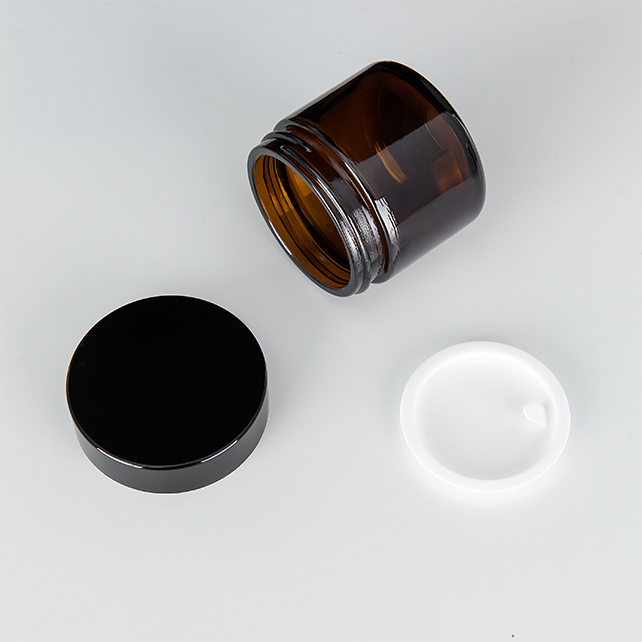 100Ml 150Ml 200Ml 250Ml 300Ml Clear Amber Black Pet Plastic Cosmetic Cream Jar With Plastic Aluminum Lid For Cosmetic Packaging