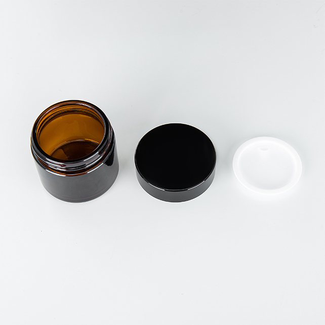 100Ml 150Ml 200Ml 250Ml 300Ml Clear Amber Black Pet Plastic Cosmetic Cream Jar With Plastic Aluminum Lid For Cosmetic Packaging