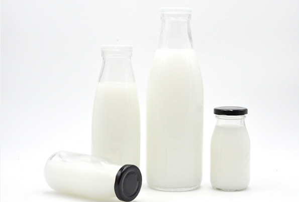 100Ml 200Ml 250Ml 300Ml 500Ml 1000Ml 1 Liter Clear Drinking Screw Top Personalized Glass Bottle For Milk Fruit Juice