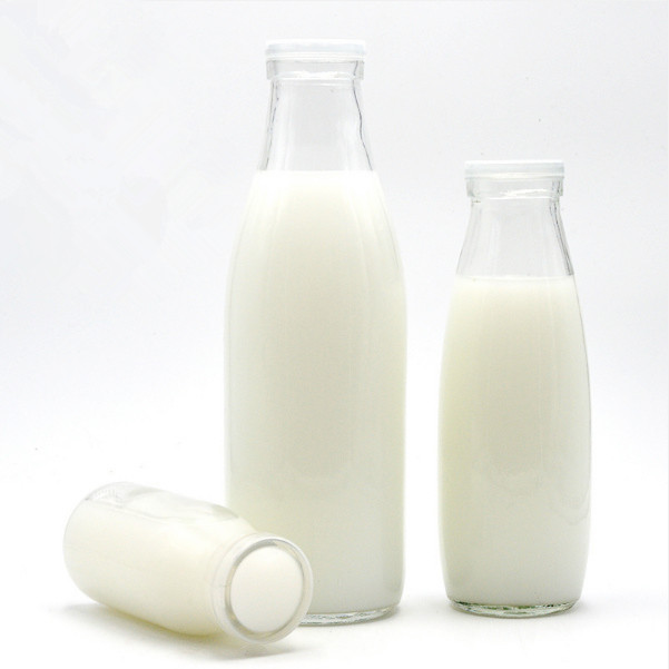 100Ml 200Ml 250Ml 300Ml 500Ml 1000Ml 1 Liter Clear Drinking Screw Top Personalized Glass Bottle For Milk Fruit Juice
