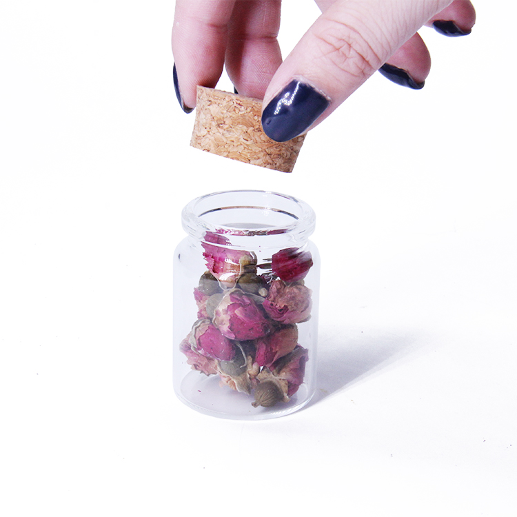 100Ml Clear Borosilicate Glass Vials With Cork Stoppers
