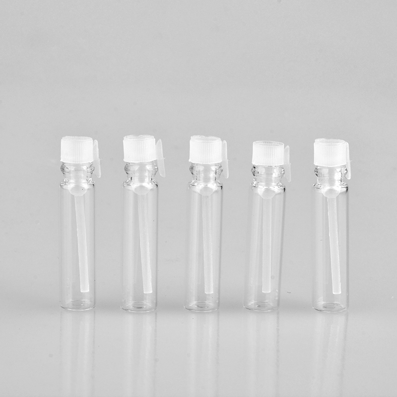 (100Pieces/PACK)  1ML Mini Glass Portable Sample Perfume Bottle Empty Parfum Essential Oils For Traveler