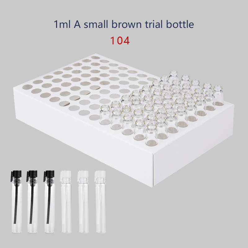 (100Pieces/PACK) 1ML Mini Glass Portable Sample Perfume Bottle Empty Parfum Essential Oils For Traveler