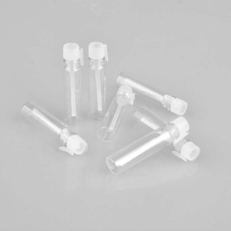 (100Pieces/PACK) 1ML Mini Glass Portable Sample Perfume Bottle Empty Parfum Essential Oils For Traveler
