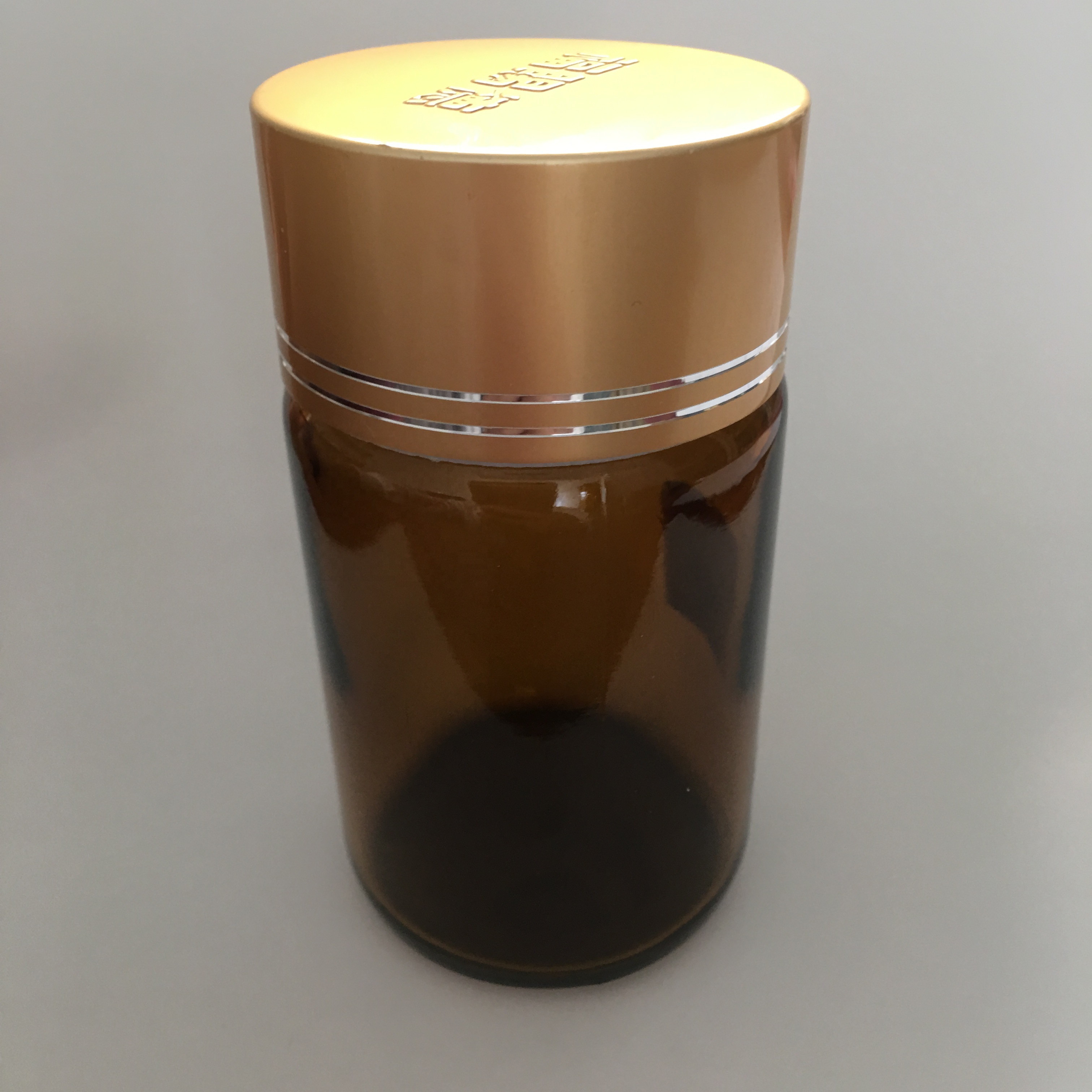 100cc OEM amber color wide mouth vitamin glass bottle for pill/tablet glass medicine bottle