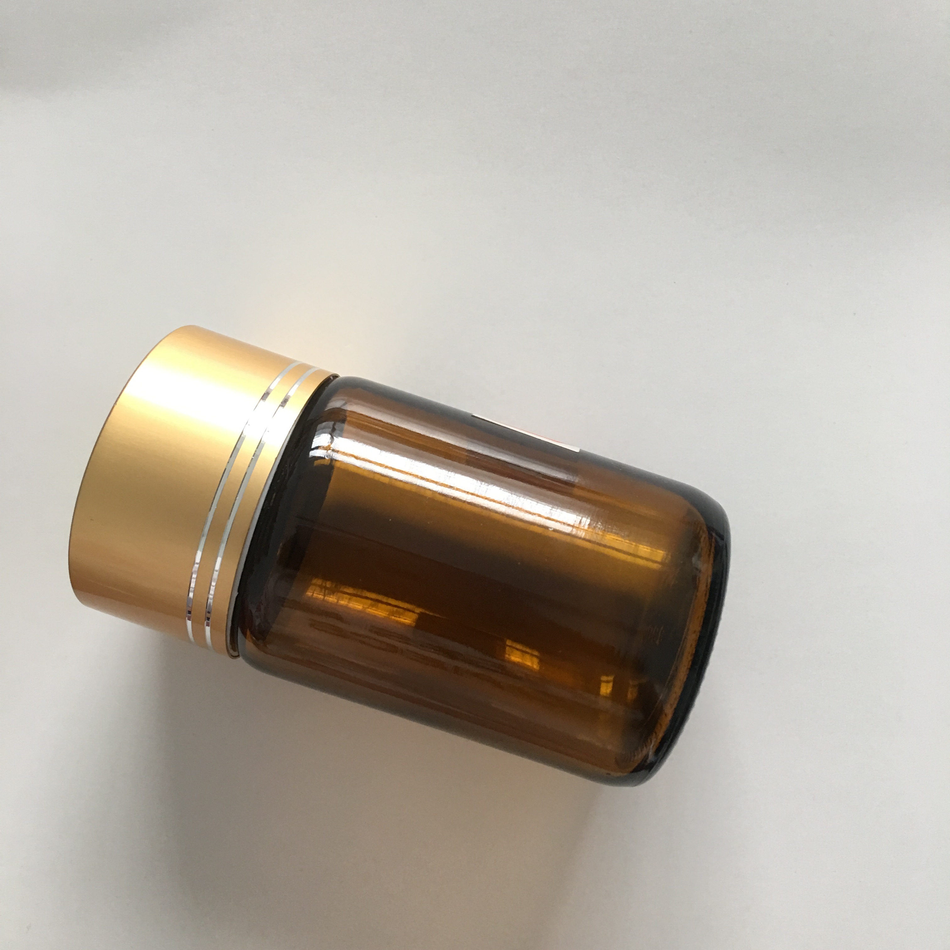 100cc OEM amber color wide mouth vitamin glass bottle for pill/tablet glass medicine bottle