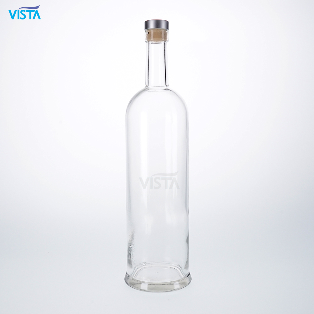 100cl 1000ml whiskey Vodka Spirit 750ml 75cl Glass Bottle Liquor with cork