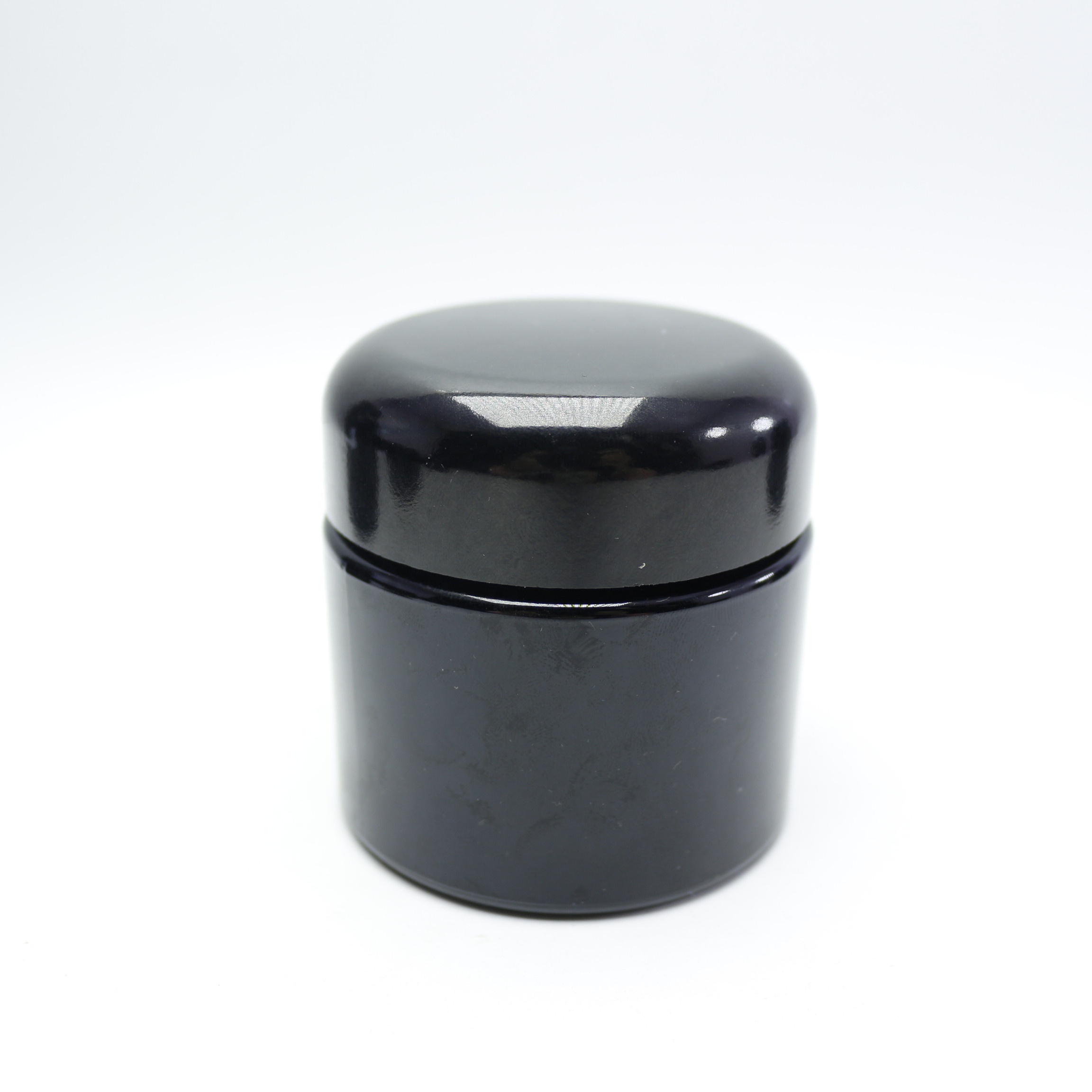 100g 100ml custom black uv high quality dark violet glass jar with screw cap for eye cream body butter packaging luxury DVB-31B