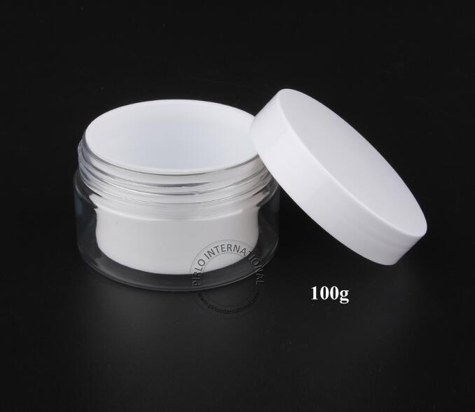 100g 120g 200g cosmetic cream jar PET bottle jars plastic jar for body cream