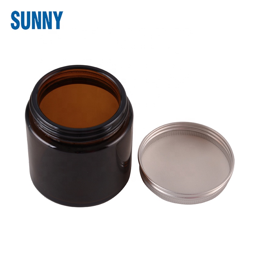 100g 120ml clear amber flint wide mouth glass bottle cream jar candle jar