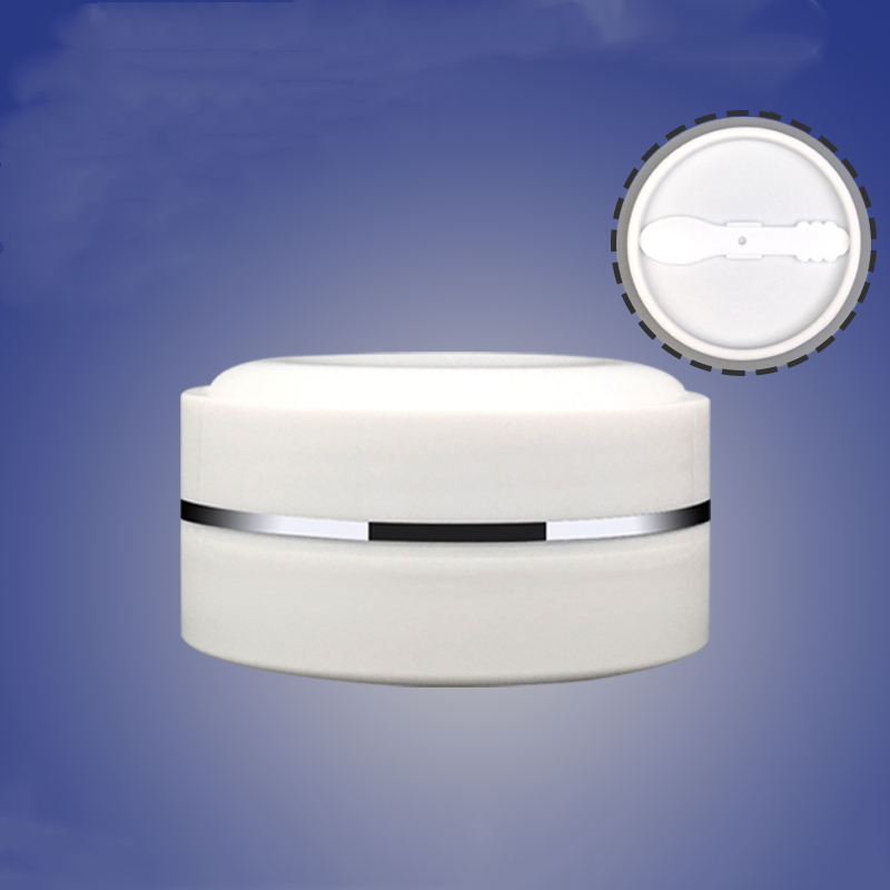 100g 150g 200g 250g 300g 350g 400g 450g 500g 600g 1000g empty white silver edge PP plastic jar Skin care cream jar