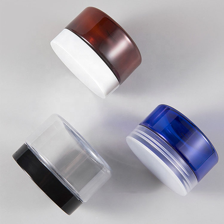 100g 150g Wholesale cosmetic food packaging plastic cosmetic cream jars with lid