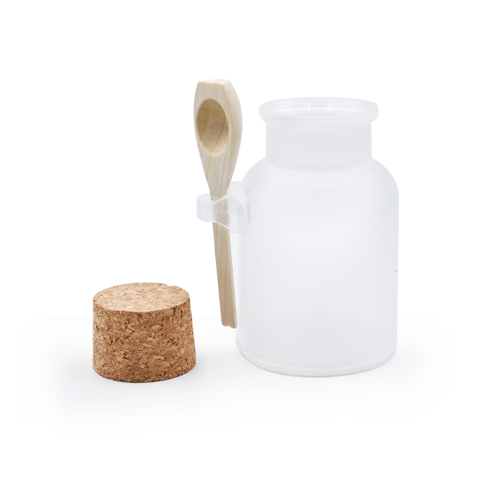 100g 200g 300g 500g translucent plastic jar matte bath salt container free sample