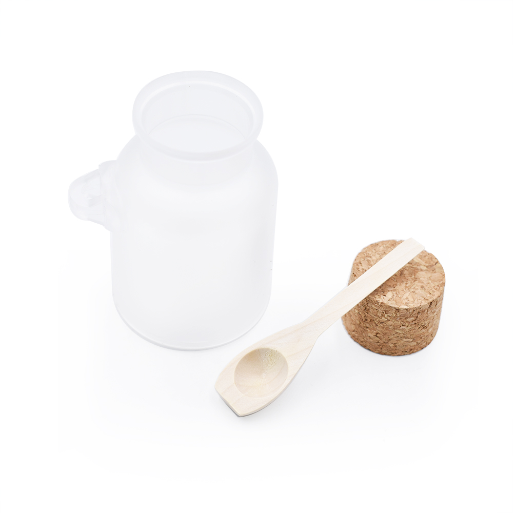 100g 200g 300g 500g translucent plastic jar matte bath salt container free sample
