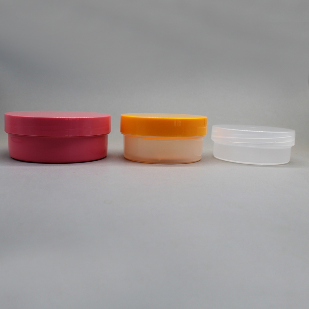 100g 200g Flat PP Empty Cosmetics Containers and Packaging Jar for Body Mask
