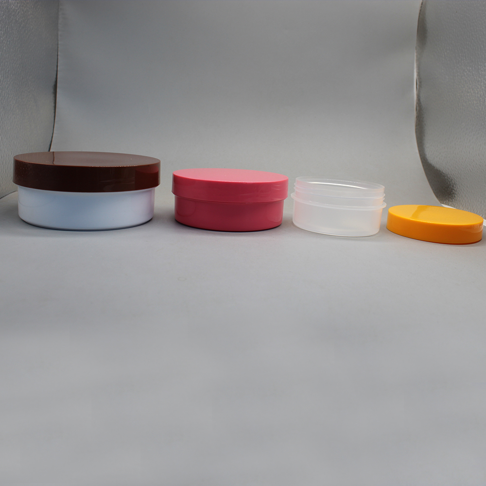 100g 200g Flat PP Empty Cosmetics Containers and Packaging Jar for Body Mask