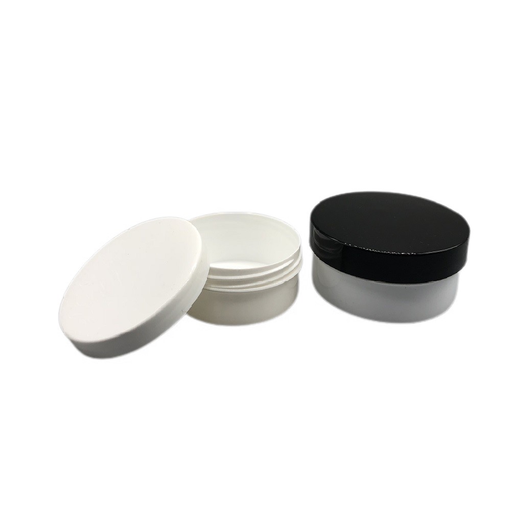 100g 200g Plastic Round Capsule Beautiful Cosmetic Jar with Cap