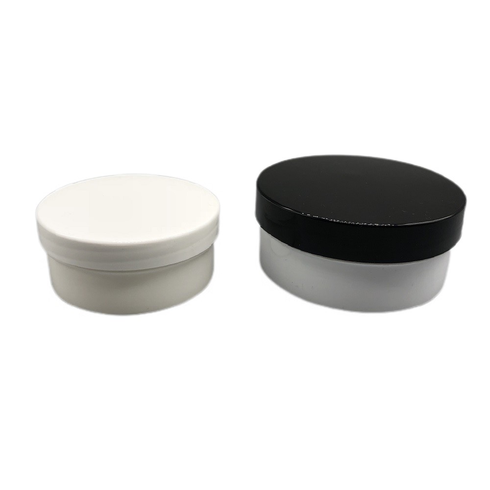 100g 200g Plastic Round Capsule Beautiful Cosmetic Jar with Cap