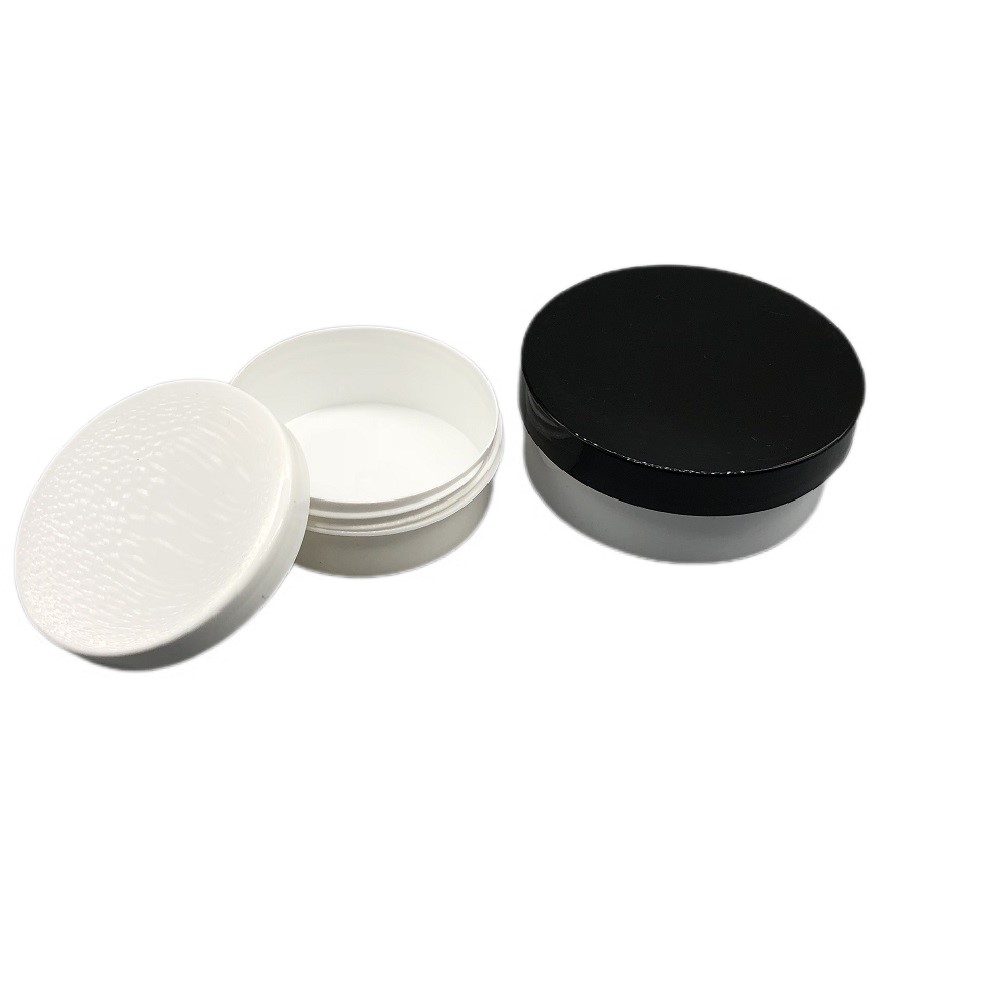 100g 200g Plastic Round Capsule Beautiful Cosmetic Jar with Cap