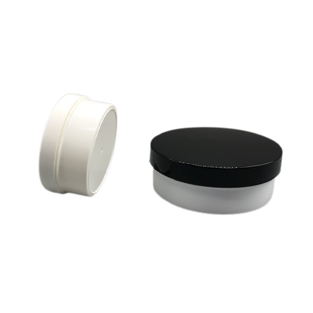 100g 200g Plastic Round Capsule Beautiful Cosmetic Jar with Cap