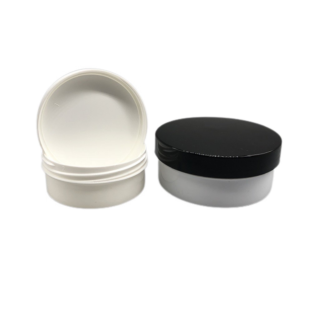 100g 200g Plastic Round Capsule Beautiful Cosmetic Jar with Cap