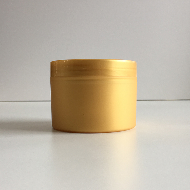 100g 250g Cosmetic Packaging Gold PP Plastic Double wall Cosmetics Cream Empty Jar For Hair Wax body butter