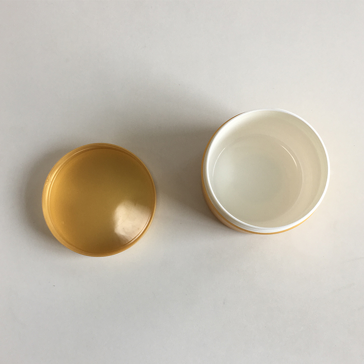 100g 250g Cosmetic Packaging Gold PP Plastic Double wall Cosmetics Cream Empty Jar For Hair Wax body butter