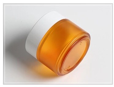 100g 3oz body cream DIY mask empty frosted glass jar amber 100g glass container package