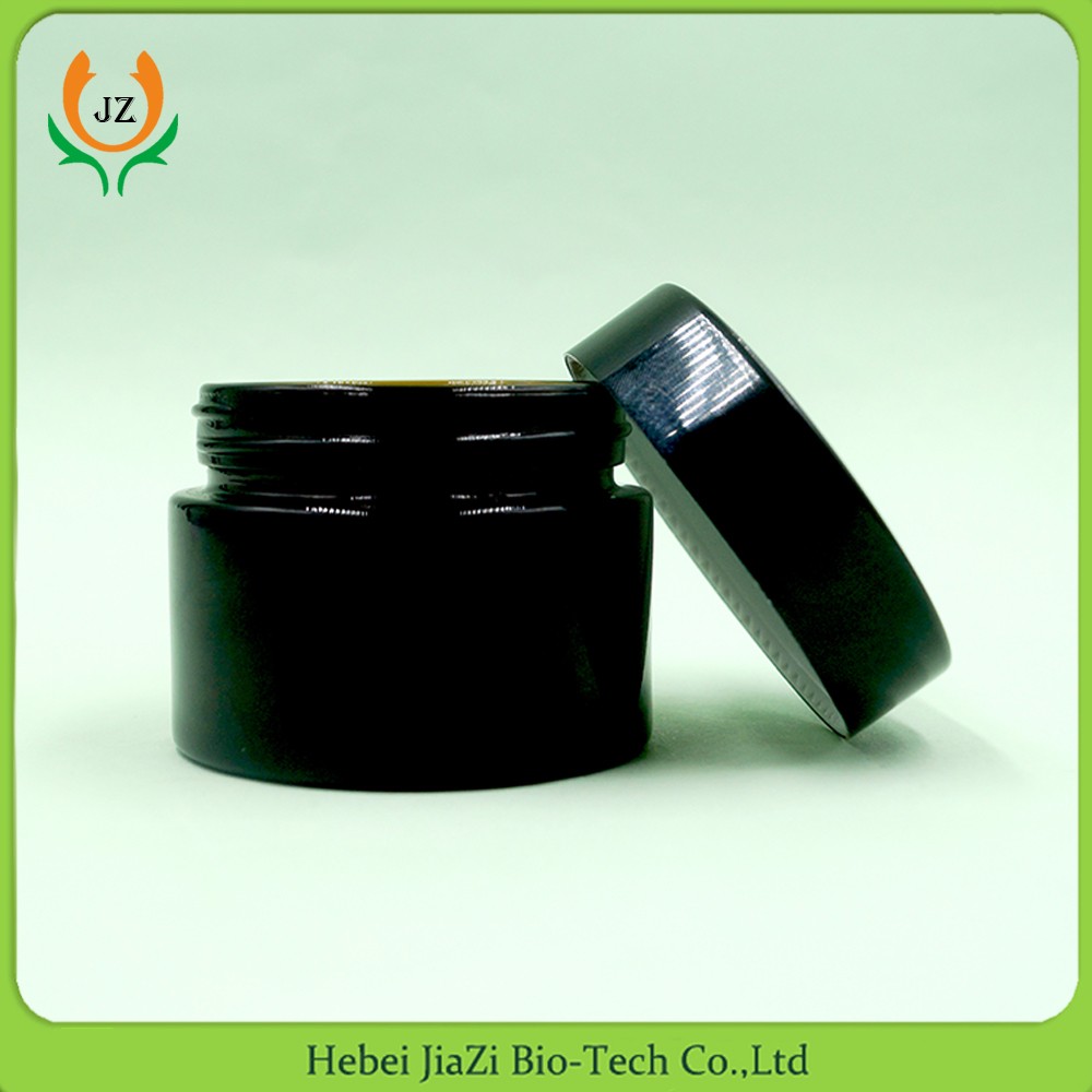 100g 4oz 8oz 12 oz 16oz mason black glass cosmetic jar cream lotion face jar cosmetic jar with spatula