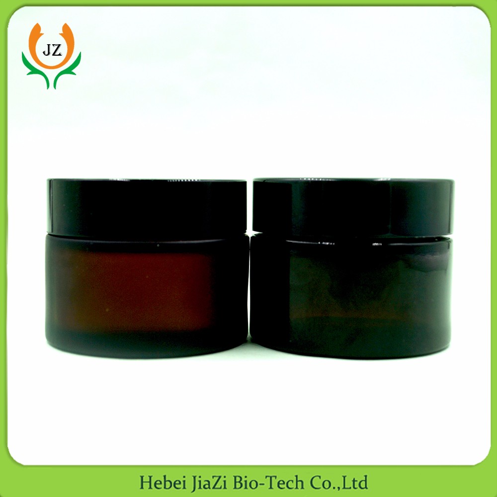 100g 4oz 8oz 12 oz 16oz mason black glass cosmetic jar cream lotion face jar cosmetic jar with spatula