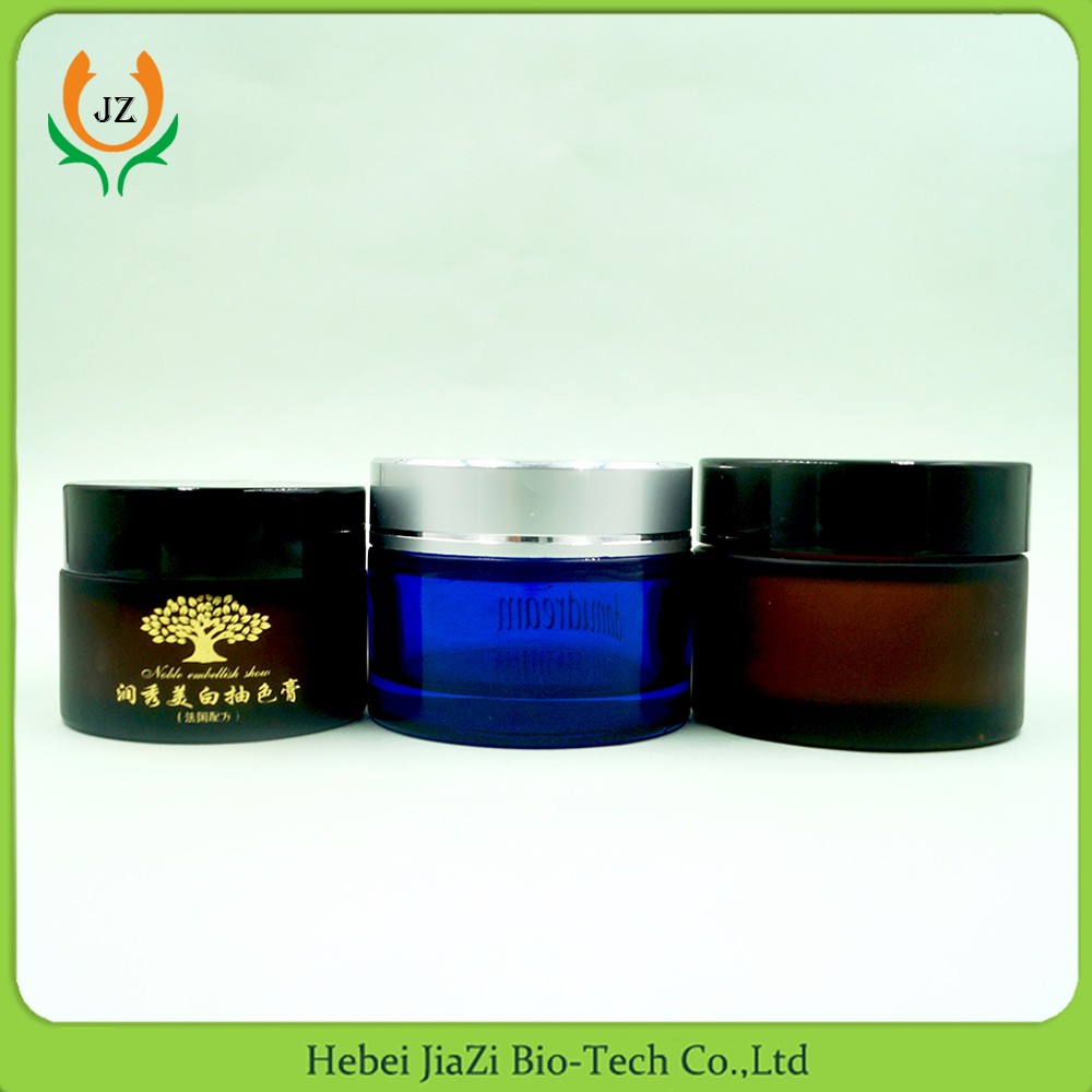 100g 4oz 8oz 12 oz 16oz mason black glass cosmetic jar cream lotion face jar cosmetic jar with spatula