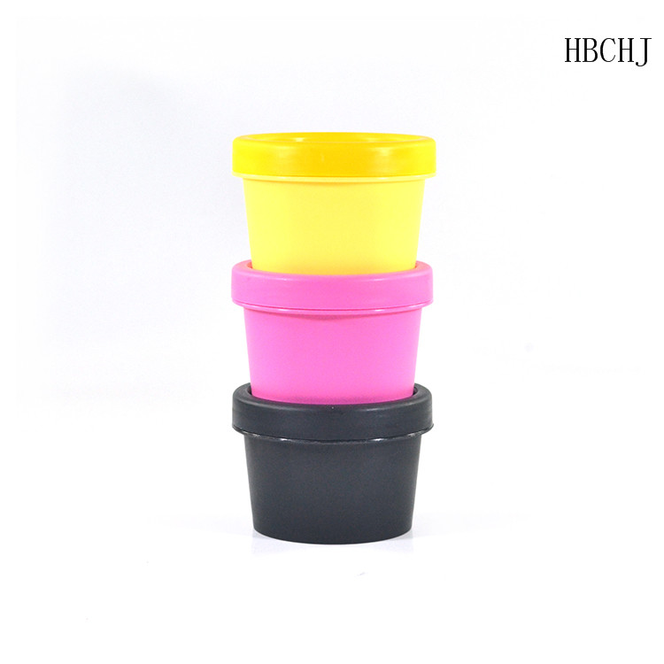 100g 50g PP plastic hair mask container pink yellow black single wall cosmetic plastic jar