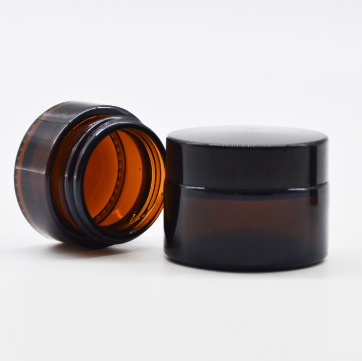 100g Amber Glass Cosmetics Cream Jar with cap