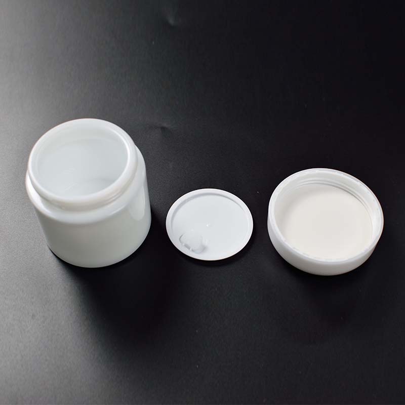 100g Cosmetics Cream Glass Bottles and Jars White Porcelain Jar Opal Glass Jar Fancy Glass Cosmetic Bottle