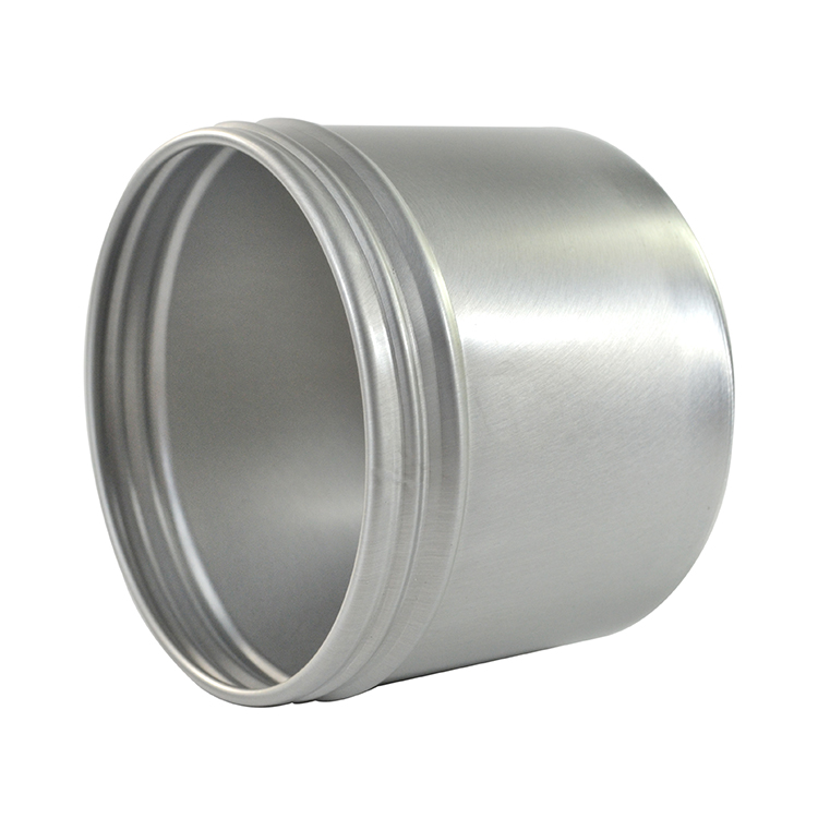 100g Empty metal aluminum jar with aluminum screw top lid for cosmetic cream lotion candy tea jewelry container