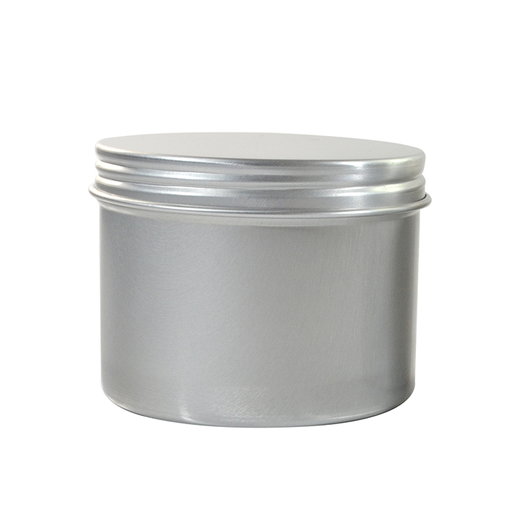 100g Empty metal aluminum jar with aluminum screw top lid for cosmetic cream lotion candy tea jewelry container