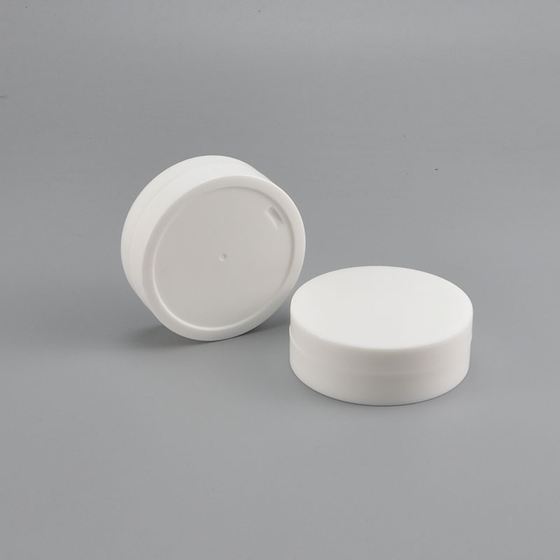 100g Flat empty white color cosmetic 100ml Wide mouth plastic Jar PP face cream jar