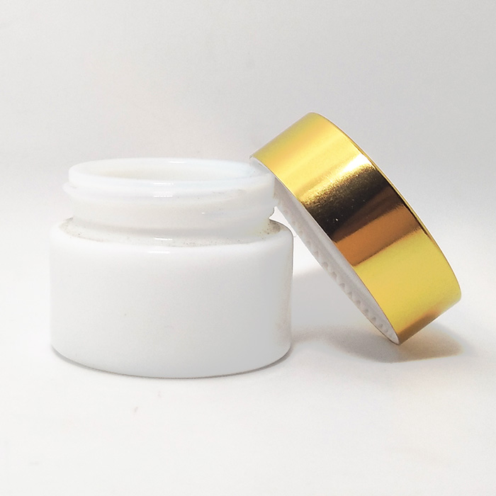 100g Opal white glass jar for cosmetic face cream