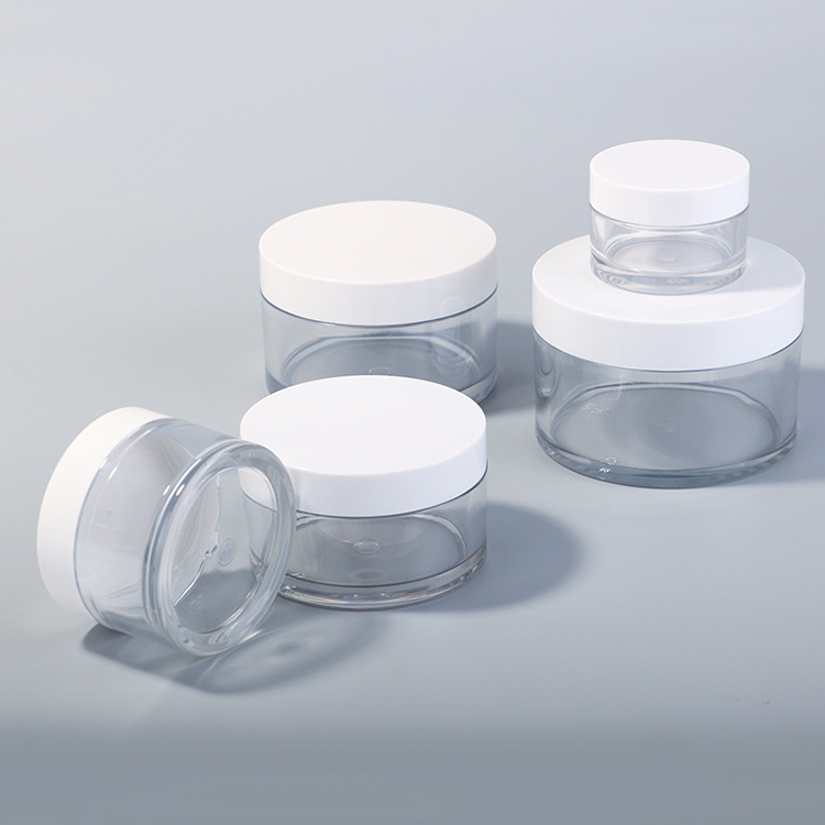 100g PET container face cream body butter jars plastic cream jar for cosmetics