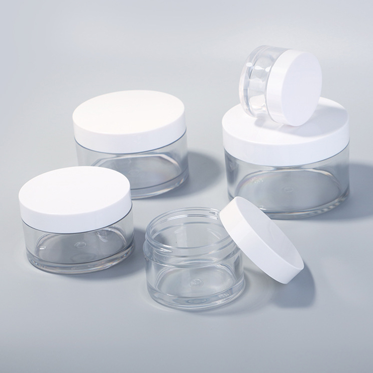 100g PET container face cream body butter jars plastic cream jar for cosmetics