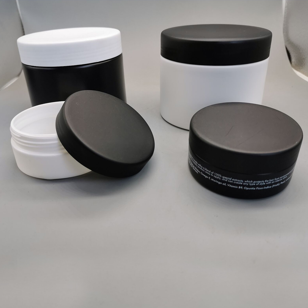 100g Plastic Sample Low Profile Cosmetic Jar for Skin Care