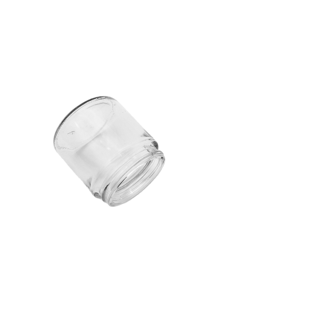 100g Round Glass Jar for Cosmetics Cream with Metal Screw Lid